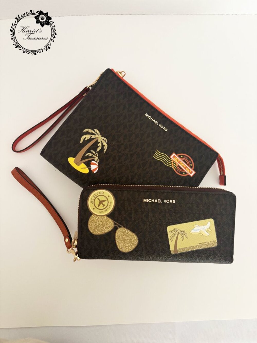 Michael Kors "Jet Set Go" Wristlet & Matching Wallet - Picture 2 of 8